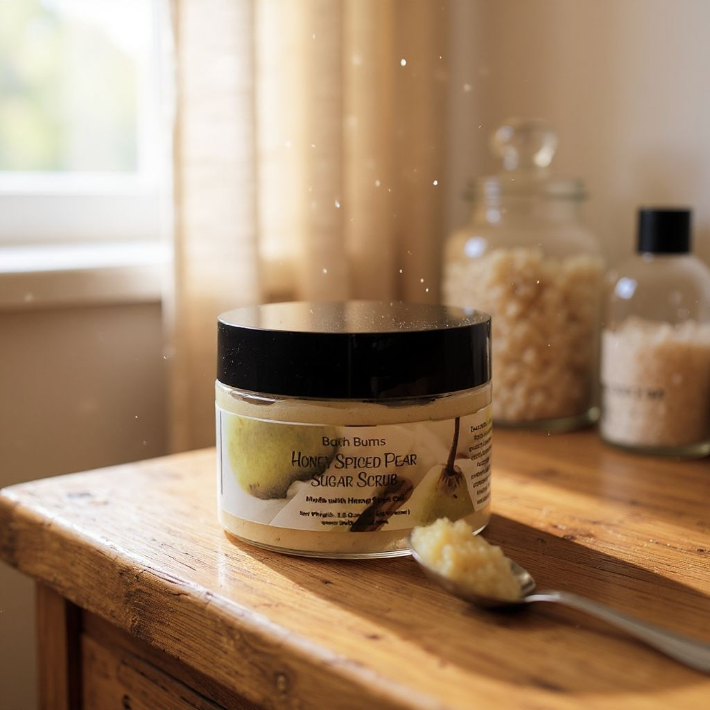 Honey Spiced Pear Sugar Scrub 5.9 Ounces ( 167 Grams )