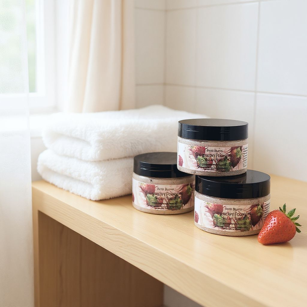 Strawberry Poundcake Sugar Scrub 5.9 Ounces ( 167 Grams )