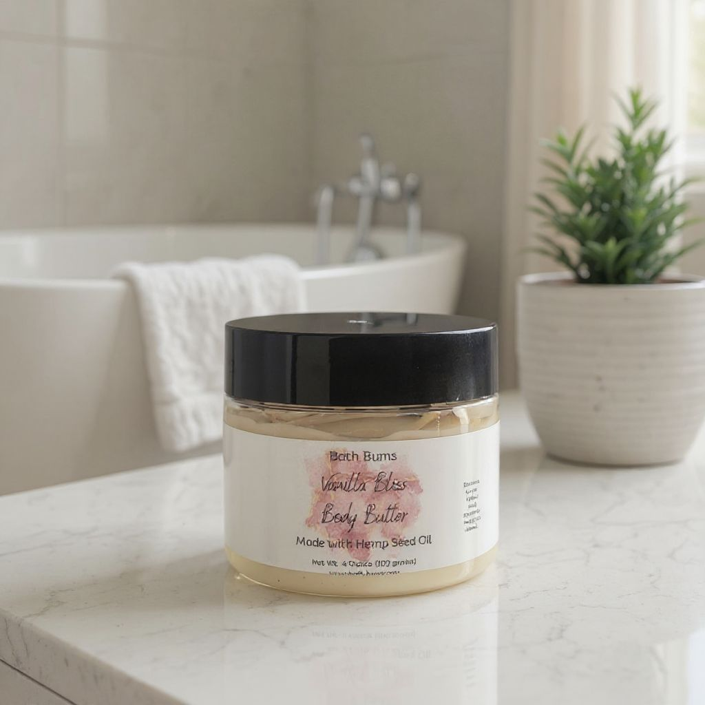 Vanilla Bliss Body Butter Made With Hemp Seed Oil
