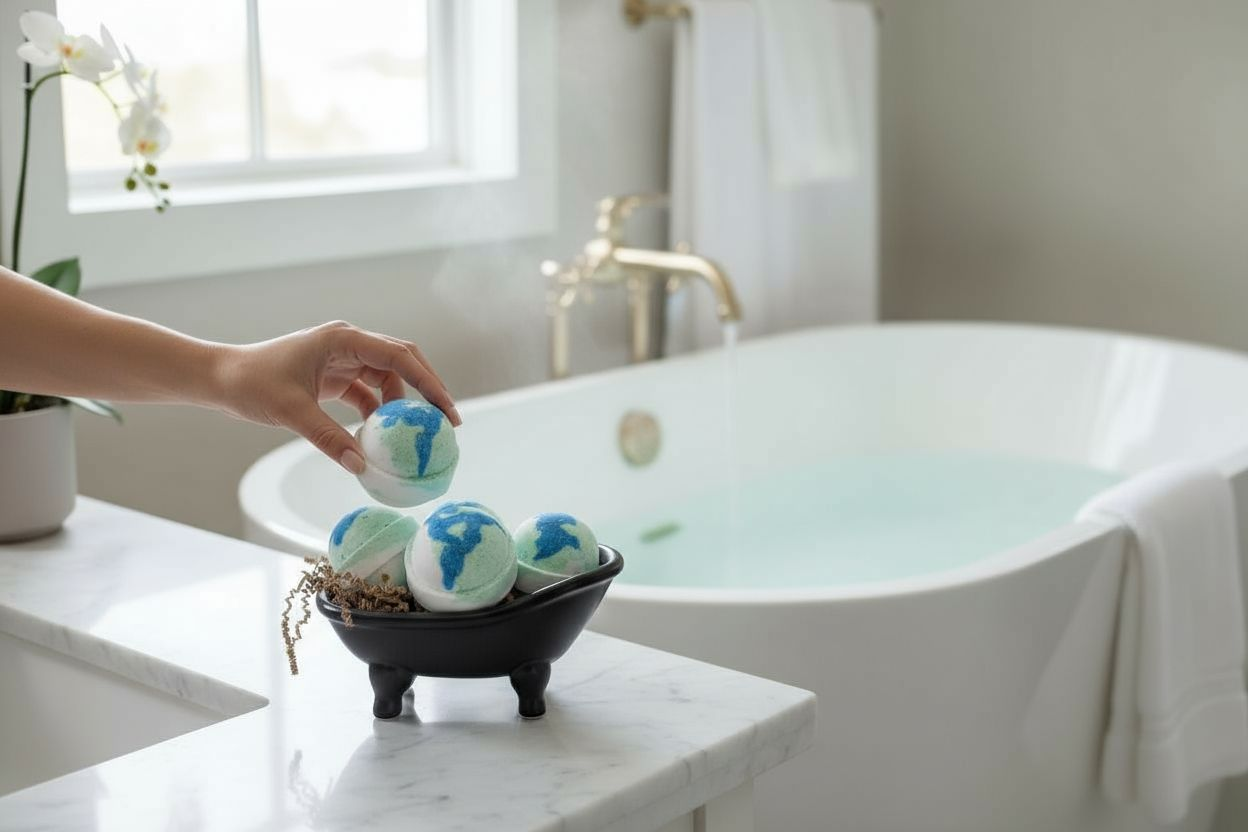 Eucalyptus and Mint 2 Inch Round Bath Bomb (2.5 oz. )