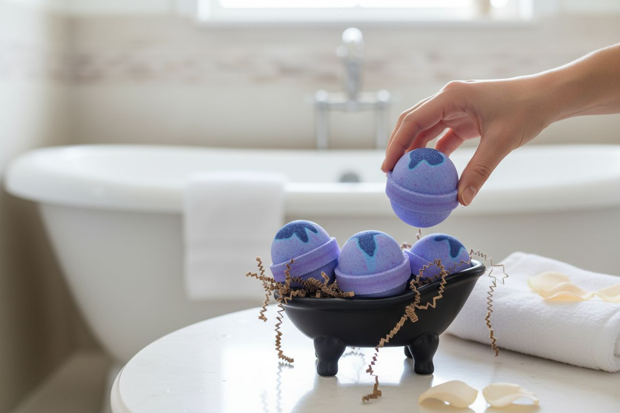 Lavender 2 Inch Round Bath Bomb (2.5 oz.)