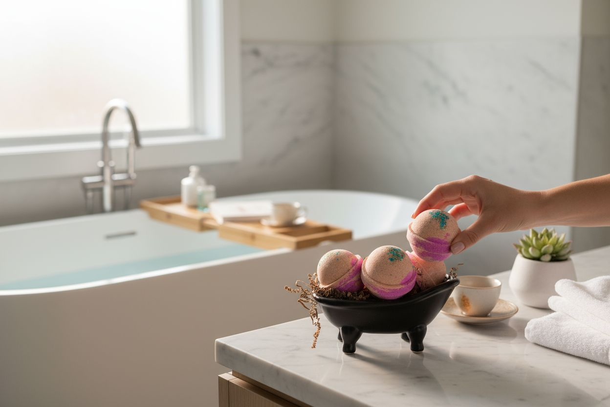 Pink Berry & Mimosa 2.5 inch Round Bath Bomb ( 2.5 oz. )