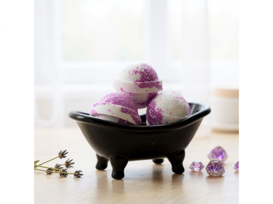 Black Raspberry and Vanilla 2 inch Round Bath Bomb (2.5 oz.)