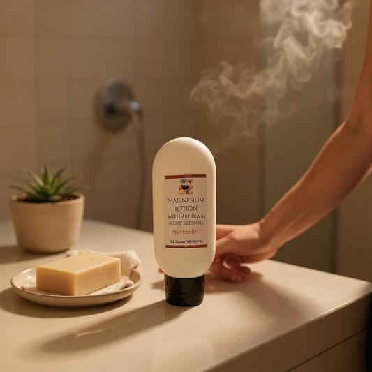 Peppermint Magnesium Lotion With Arnica Oil