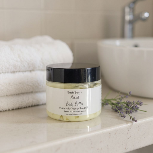 Naked (Unscented) Body Butter Made With Hemp Seed Oil