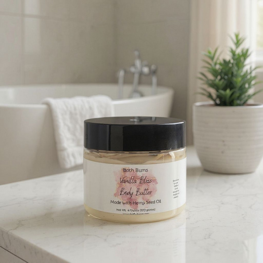 Vanilla Bliss Body Butter Made With Hemp Seed Oil