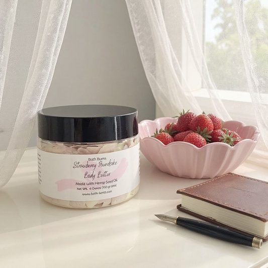 Strawberry Poundcake Body Butter Made With Hemp Seed Oil
