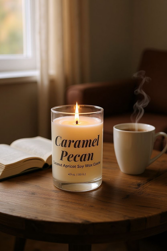 Caramel Pecan Hand Poured Soy Wax Candle