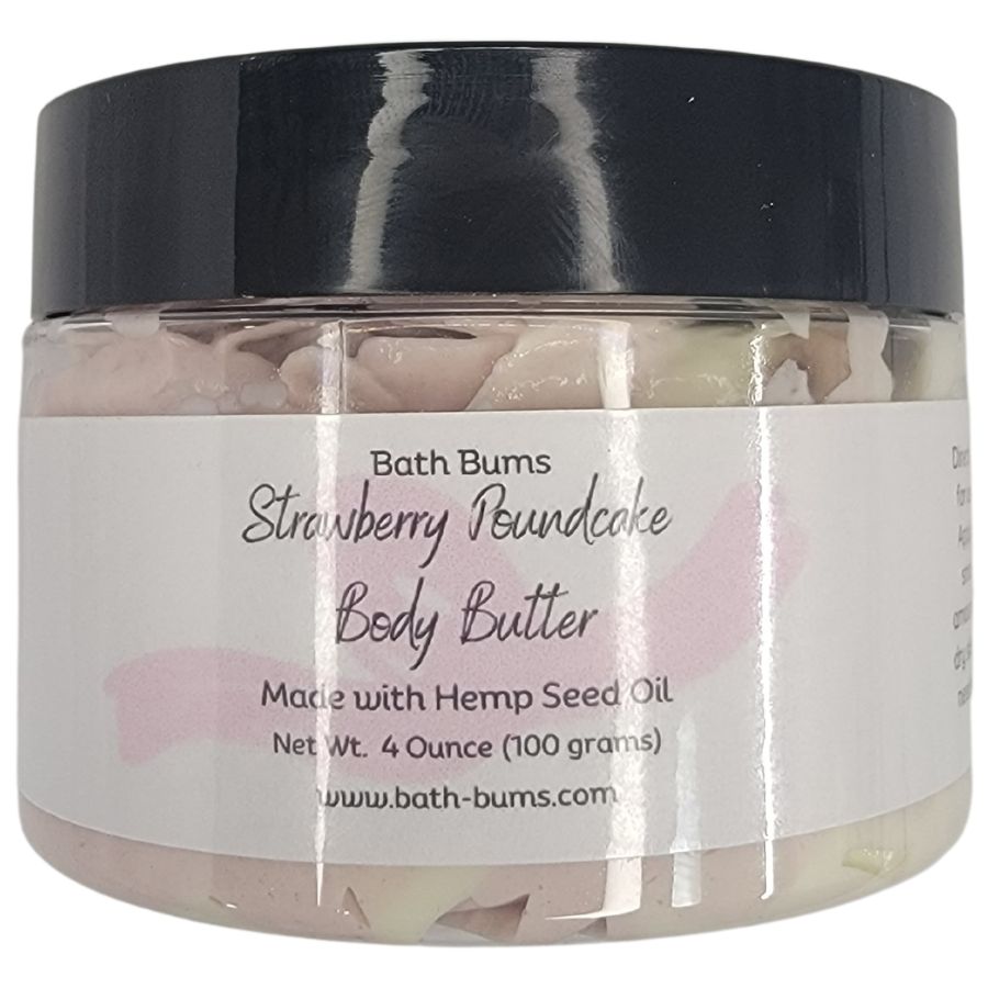 Strawberry Poundcake Body Butter Made With Hemp Seed Oil