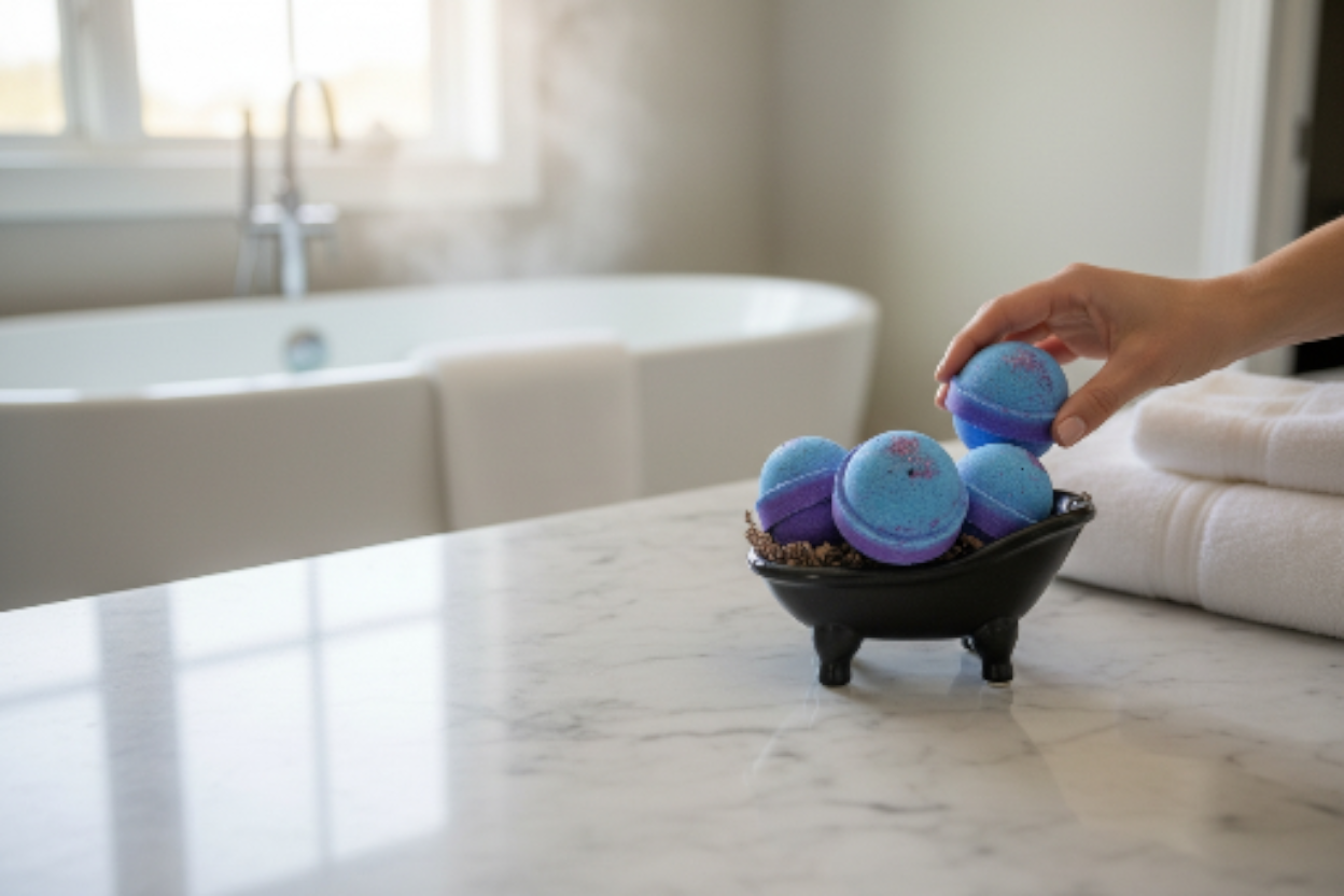 Galactic Grape 2 Inch Round Bath Bomb ( 2.5 oz. )