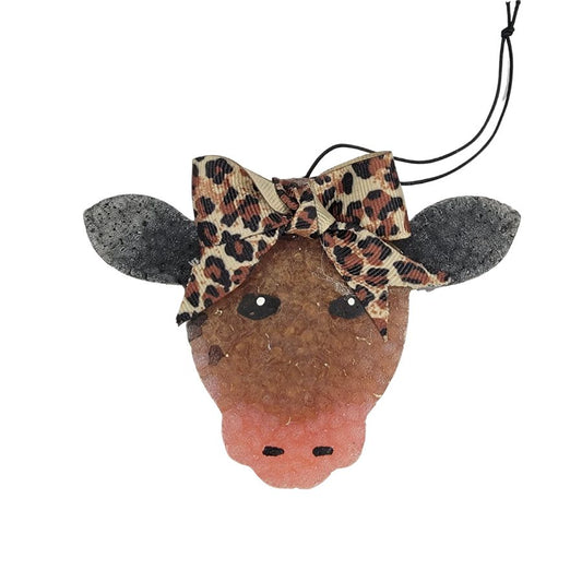 Cow Face Car Freshie Full Size