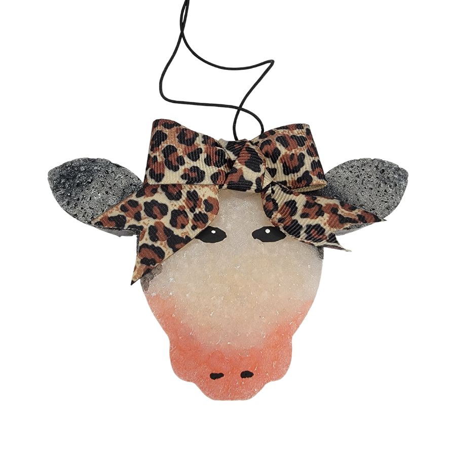 Cow Face Car Freshie Full Size