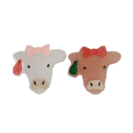 Cow Face Car Freshie Mini Vent Clips 2 pack